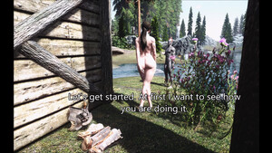 Хуястый эльф аккуратно трахает на природе роскошную 3д девушку с косичкой