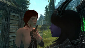 Порно мультик со злой ведьмой и милой транссексуалкой